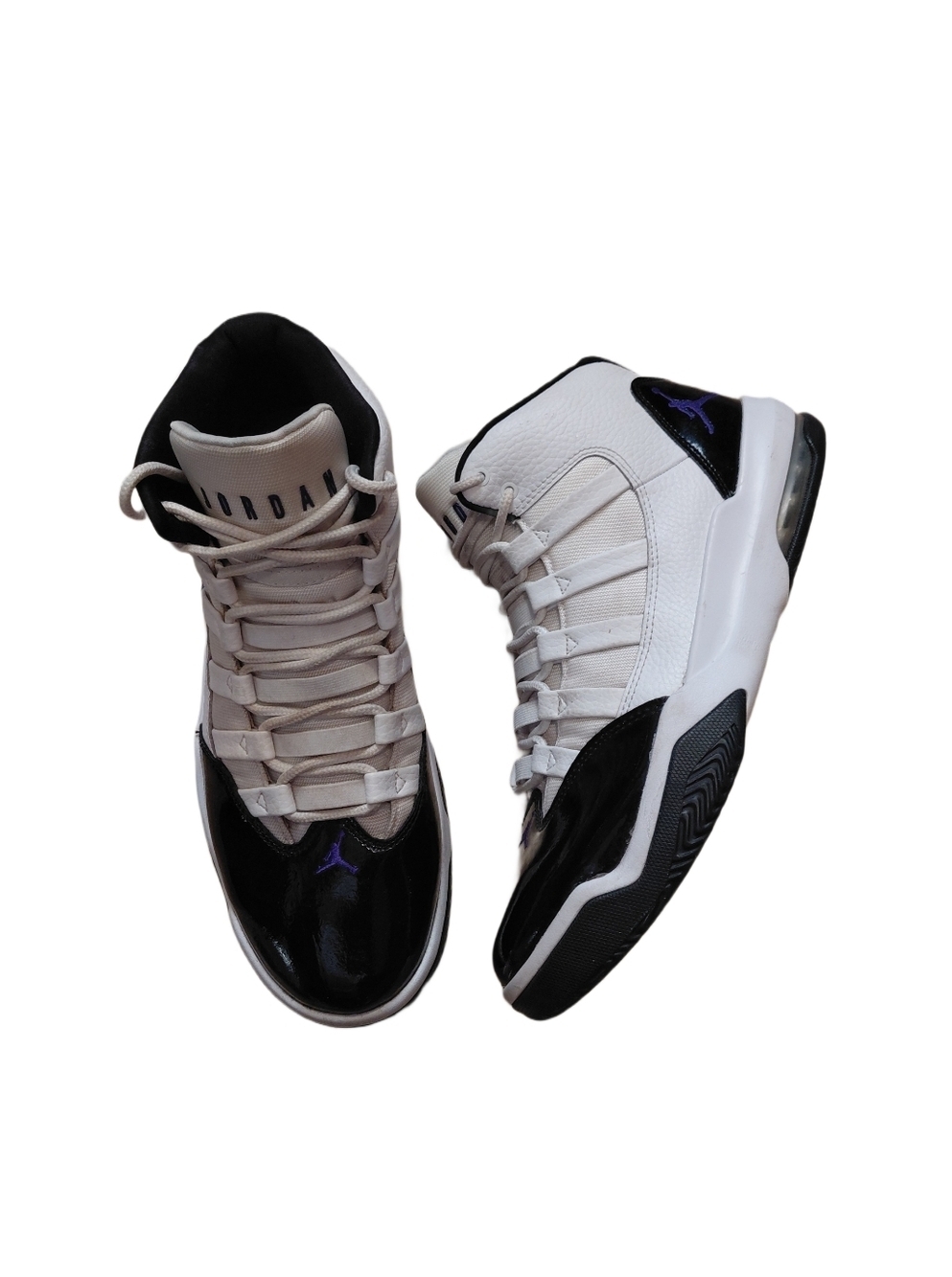 Nike Jordan Max Aura Concord Men’s Size 9.5 Black & White High-Top Sneakers